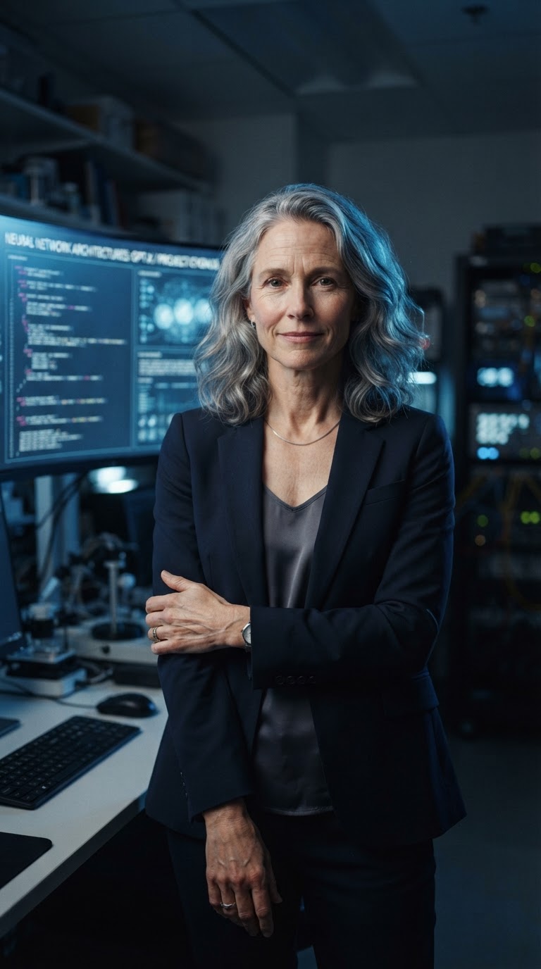 A Vela AI research scientist in the lab