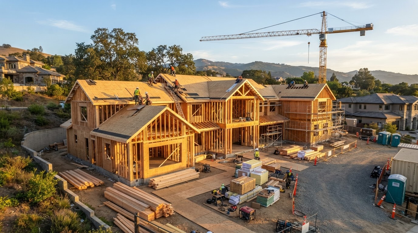 Framing a Holloway & Son custom home