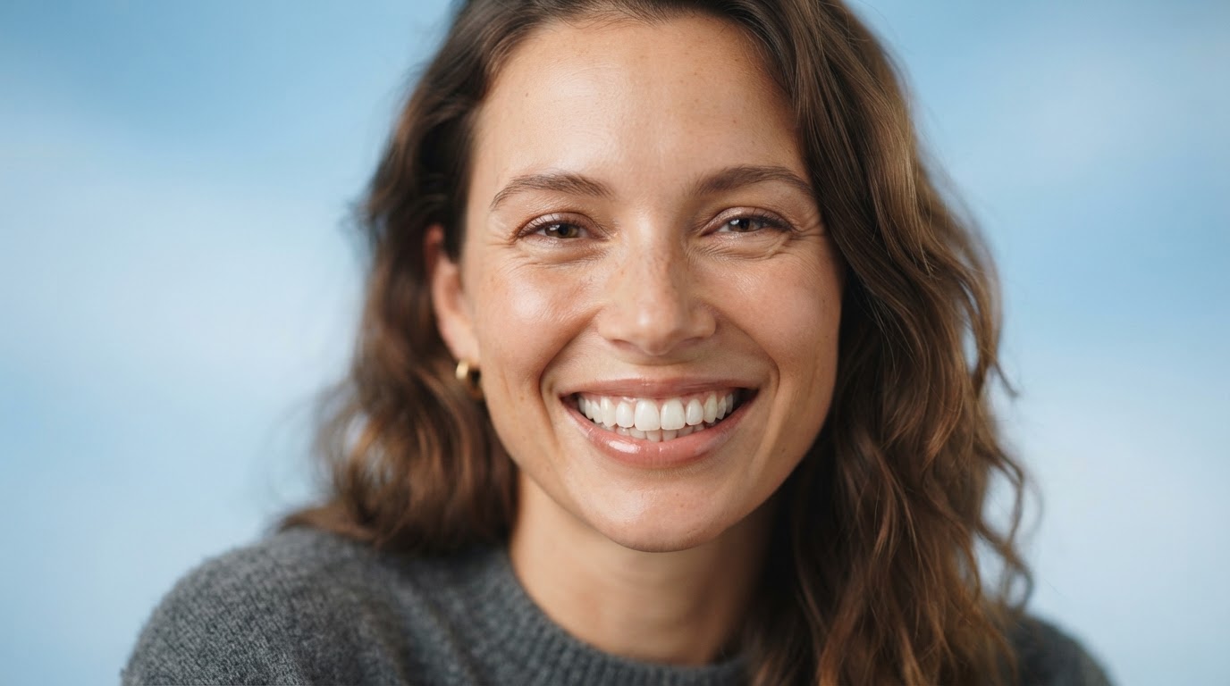 A bright, healthy smile after treatment at Marigold