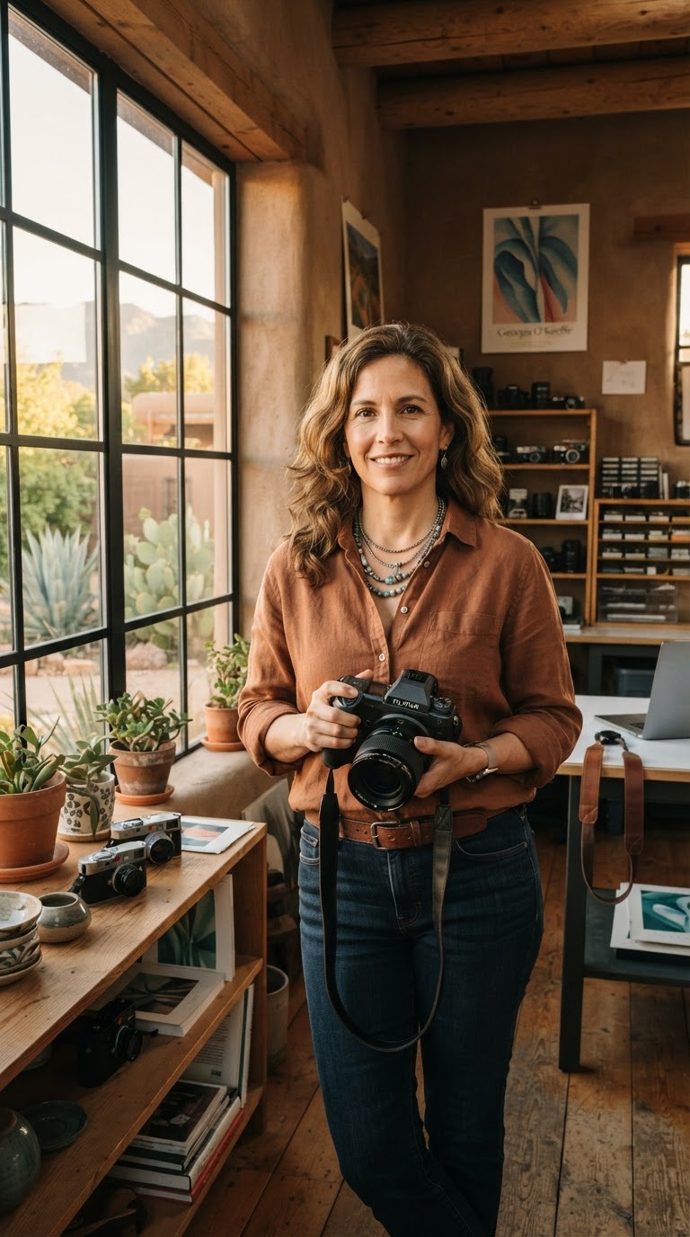 Elena Marsh in her studio