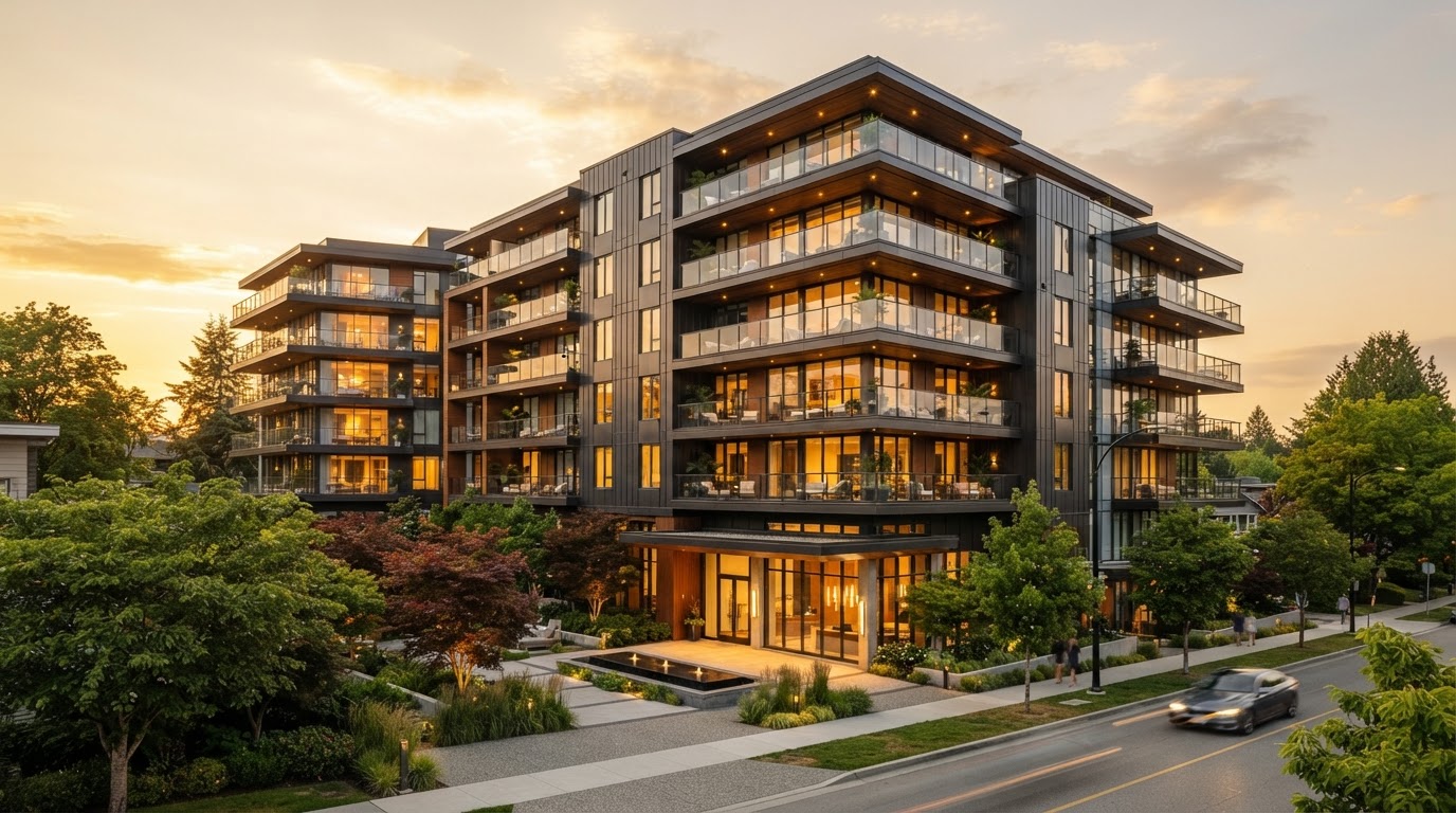 The Cary Springs townhome building